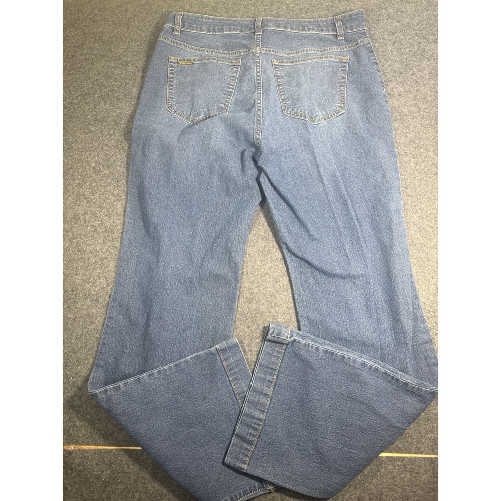 Michael Kors Wide Leg Patch Pocket Denim Jeans Size 12 - Picture 9 of 11